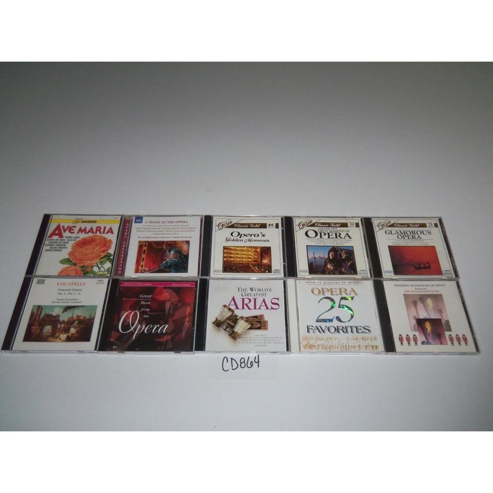 Opera Classical 10 CD Lot Arias Amor War Orff Caro Instrument -0618CD864